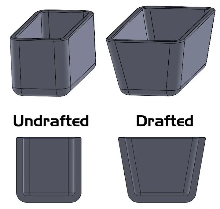 Draft Angle Injection Molding